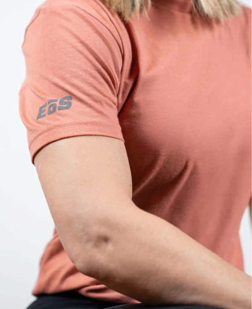 EōS Next Level Flag Tee - Heather Redwood - Image 3