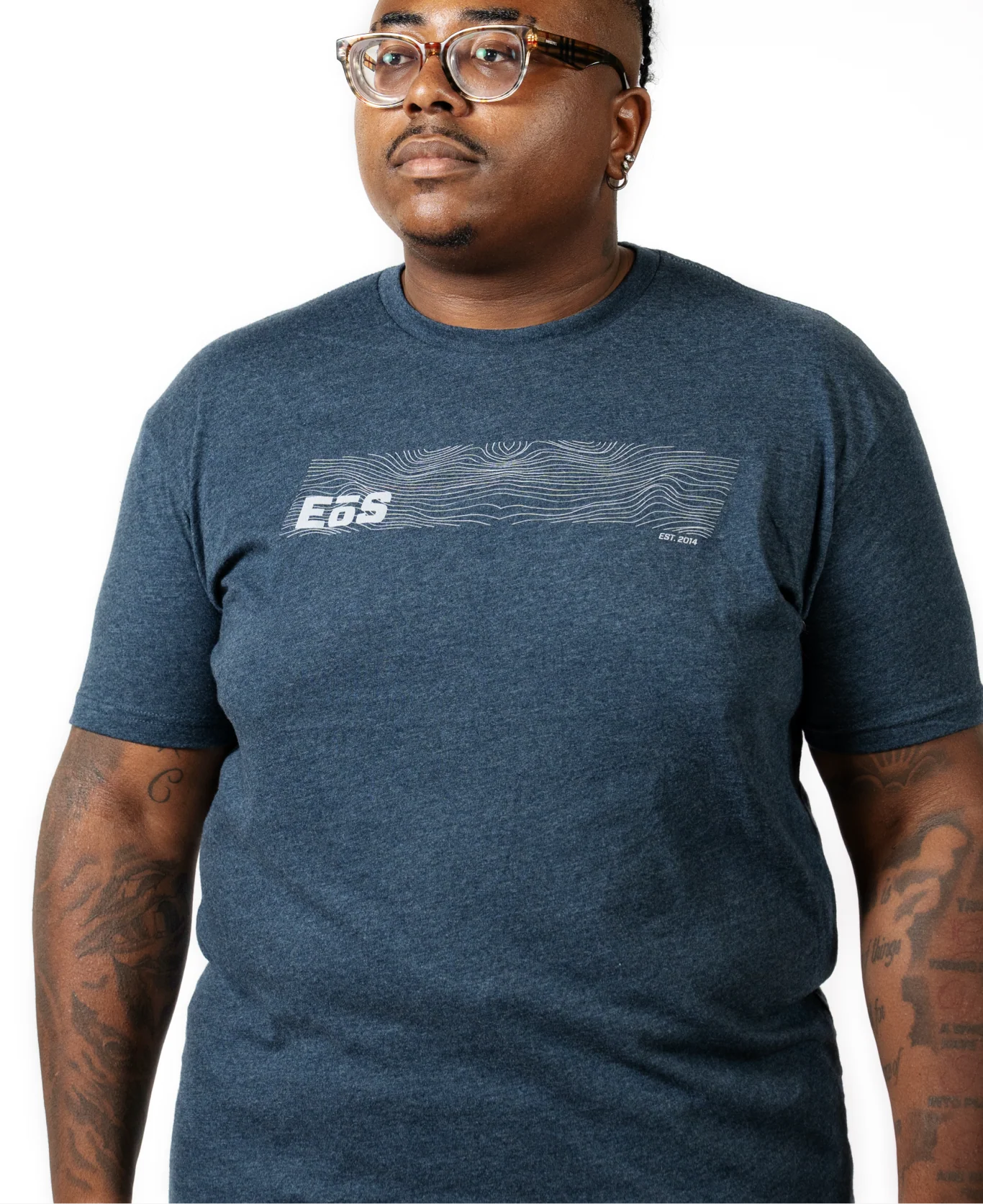 EōS Next Level Geo Tee - Midnight Navy - Image 6