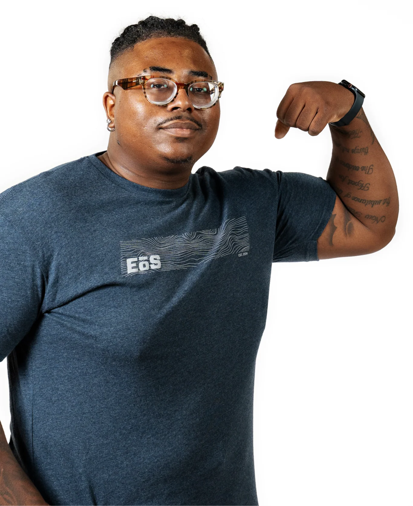 EōS Next Level Geo Tee - Midnight Navy - Image 7